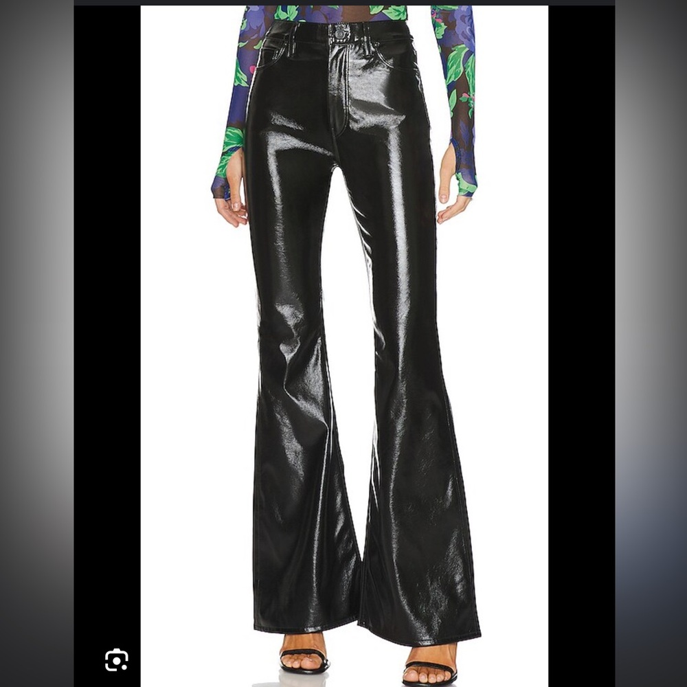 Hudson Black Leather Pants size 26